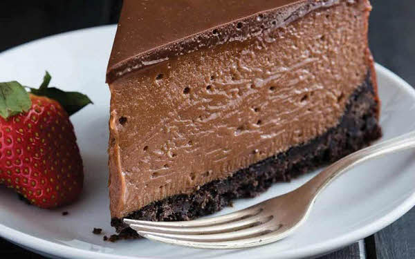 چیز کیک شکلاتی ساده
