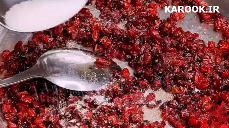 تفت دادن زرشک ، کره